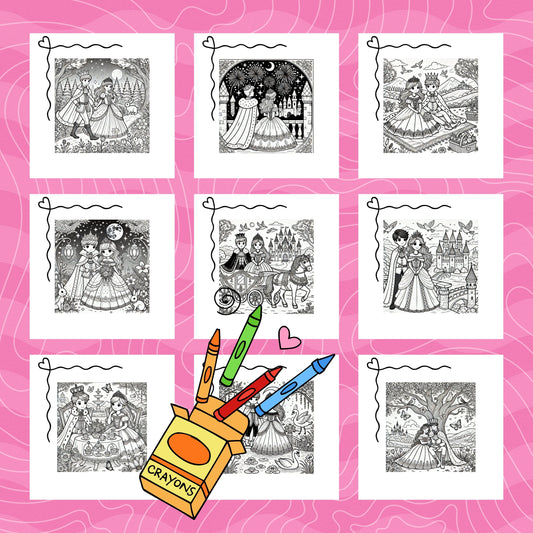 THE ENCHANTED KINGDOM: libro digitale da colorare per bambini in PDF