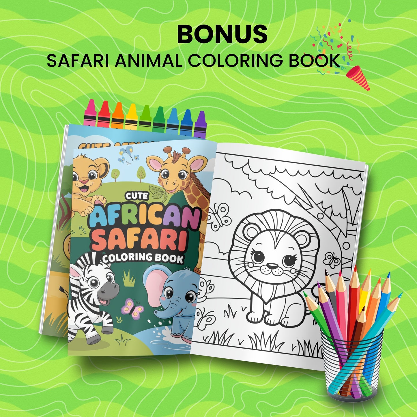 WOODLAND ANIMALS: libro digitale da colorare per bambini in PDF