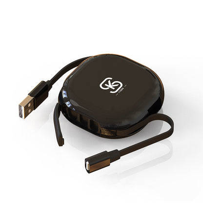 The Three-In-One Magnetic Telescopic Data Cable Is Suitable For Huawei Xiaomi Fast Charging, Flashing Magnetizing, And So On Charger Cable