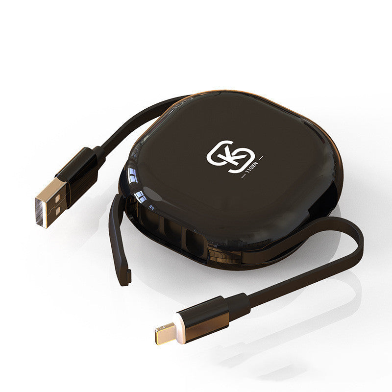 The Three-In-One Magnetic Telescopic Data Cable Is Suitable For Huawei Xiaomi Fast Charging, Flashing Magnetizing, And So On Charger Cable