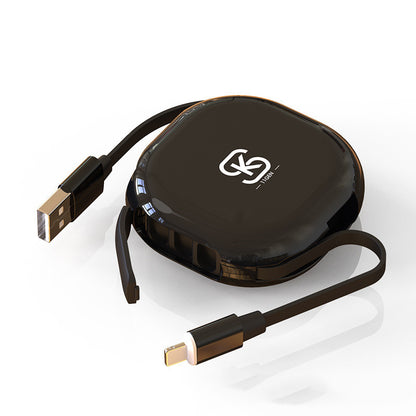 The Three-In-One Magnetic Telescopic Data Cable Is Suitable For Huawei Xiaomi Fast Charging, Flashing Magnetizing, And So On Charger Cable