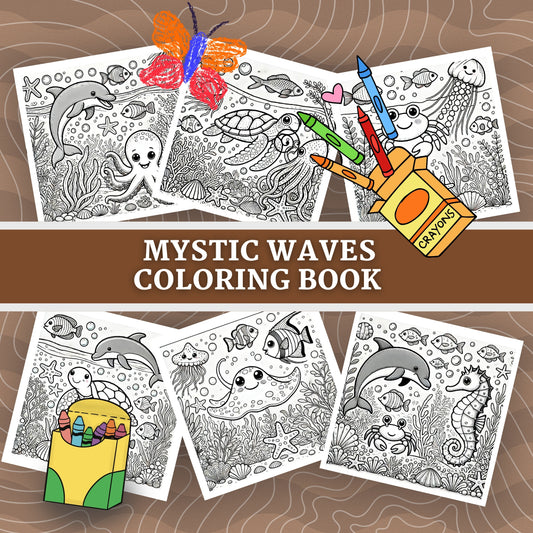 THE MAGIC SEA: libro digitale da colorare per bambini in PDF