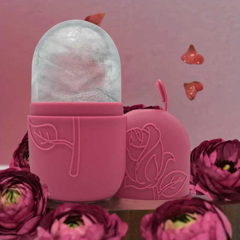 Facial Ice Tray Massager Facial Roller For Relieving Puffiness