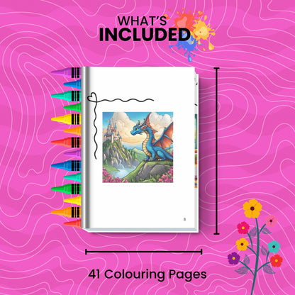 THE WORLD OF LITTLE BIG DRAGONS: libro digitale da colorare per bambini in PDF