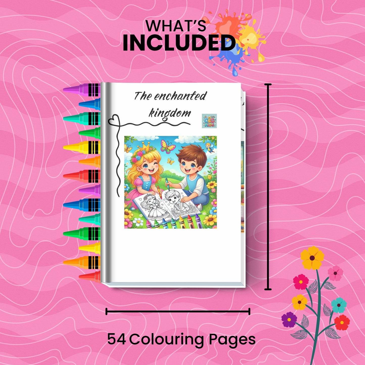THE ENCHANTED KINGDOM: libro digitale da colorare per bambini in PDF