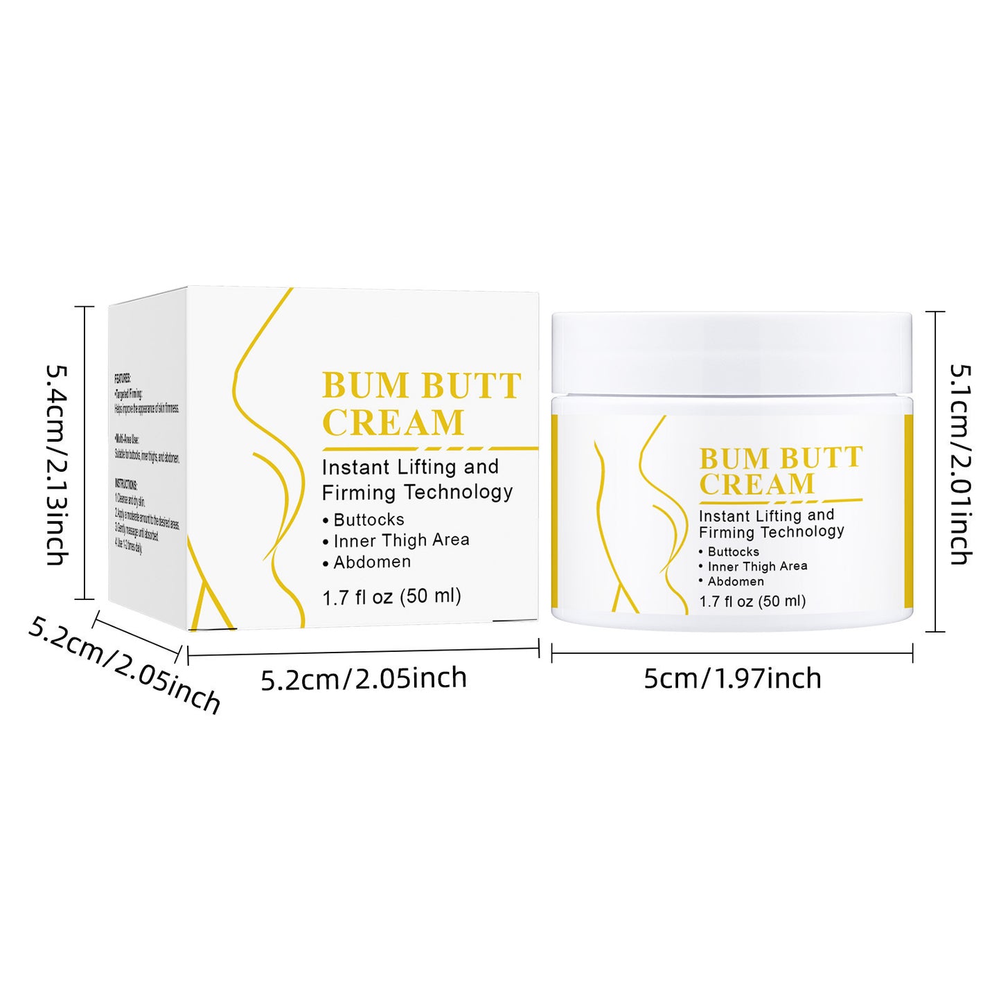 Gentle Care Plump Lifting Hip Skin Nourishing Moisturizing Hip Lifting Body Cream