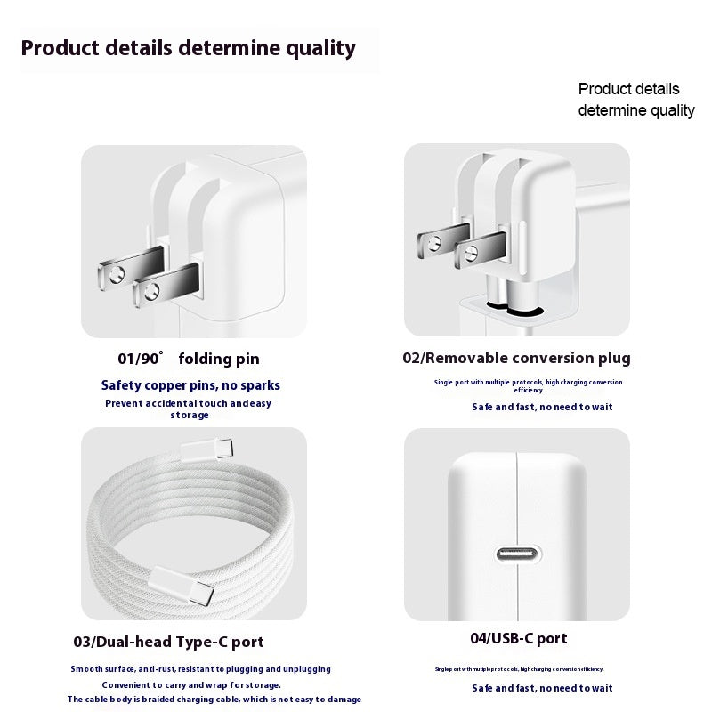 Laptop 140W PD Charger Type-c Port USB-C Data Cable Power Adapter