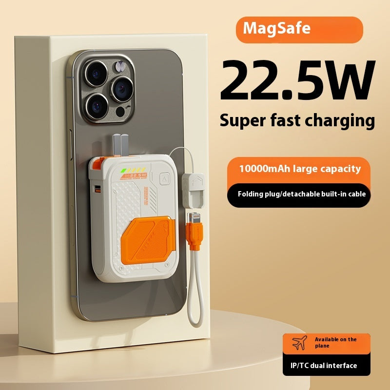 Five-in-one Power Bank Magnetic Wireless Charger With Cable